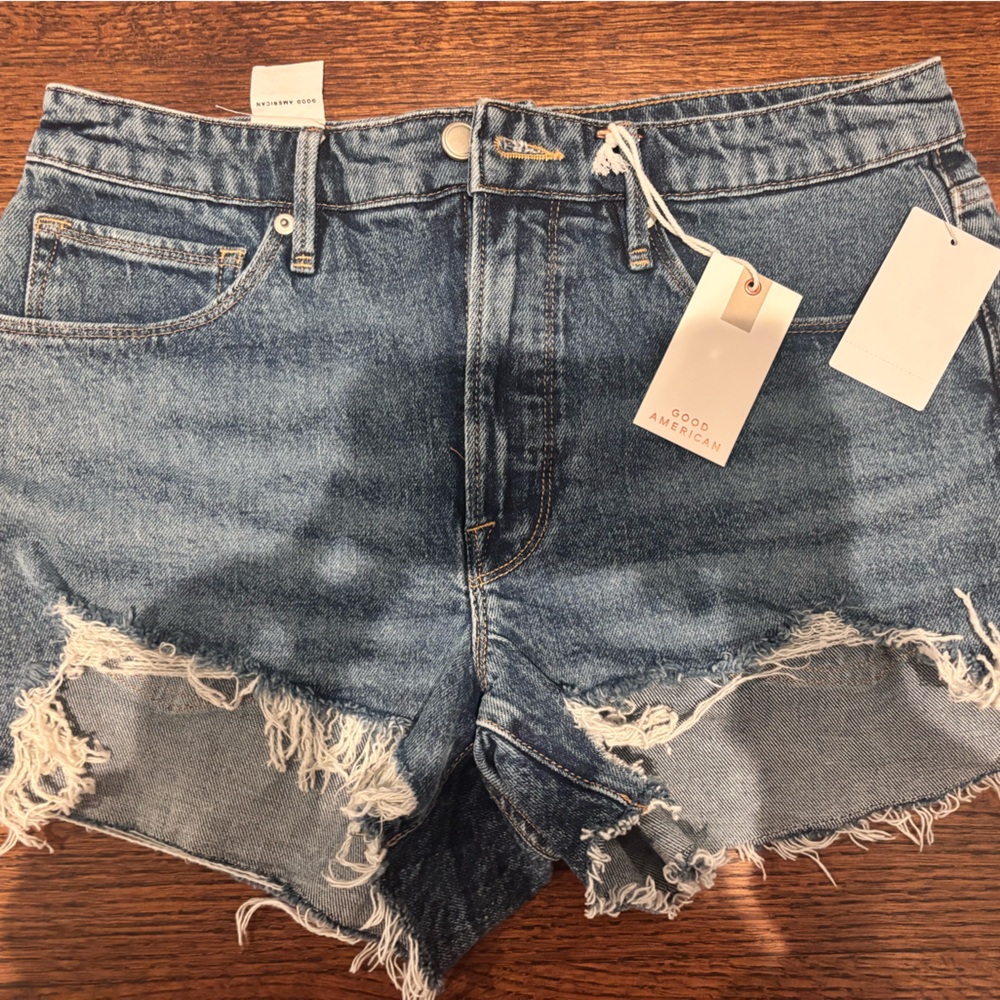 Good American Blue Jean Shorts